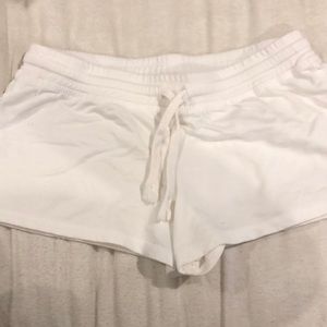 White Cotton Shorts